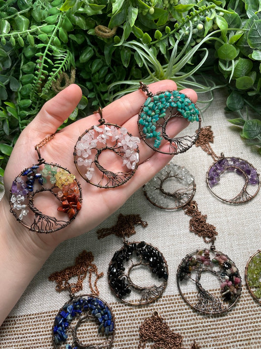 Crystal Tree of Life Necklace
