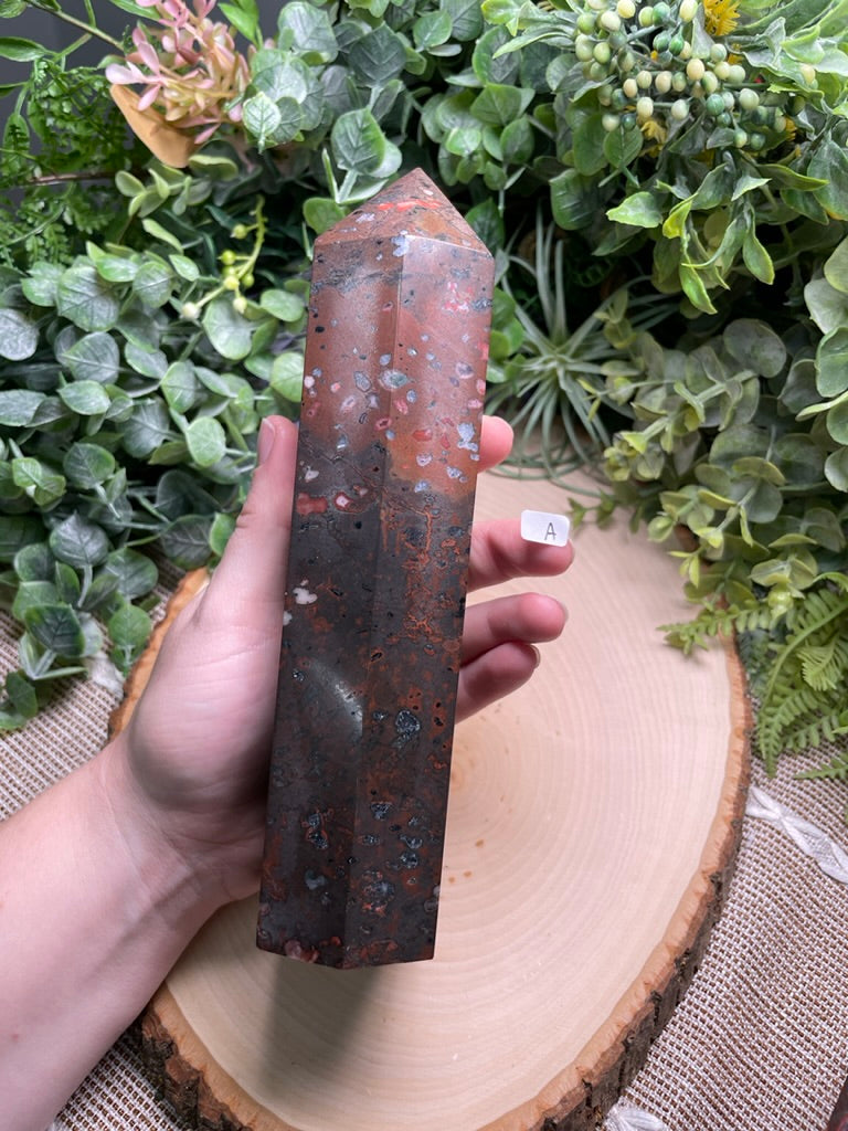 XL Leopard-skin Jasper Tower