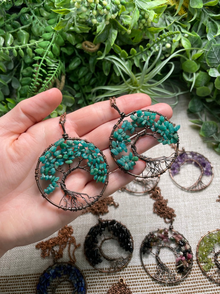 Crystal Tree of Life Necklace