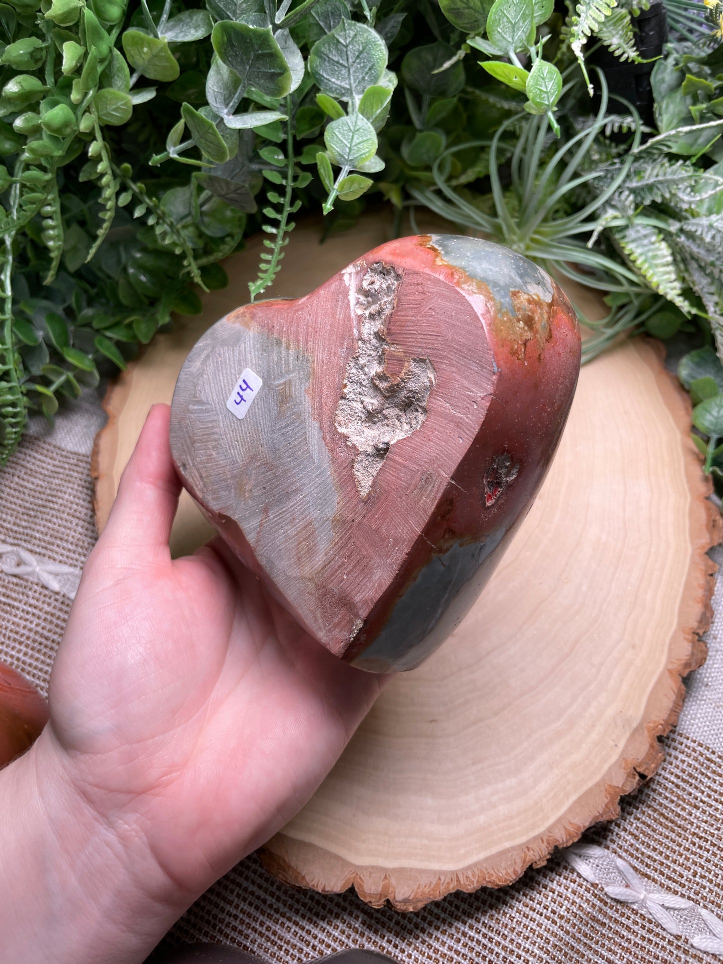 Polychrome Jasper Heart Bowl