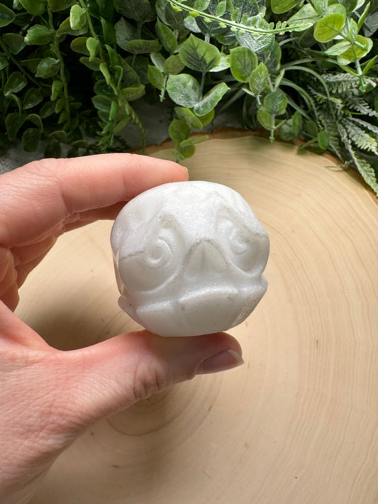 Synthetic White Jade Skull Character