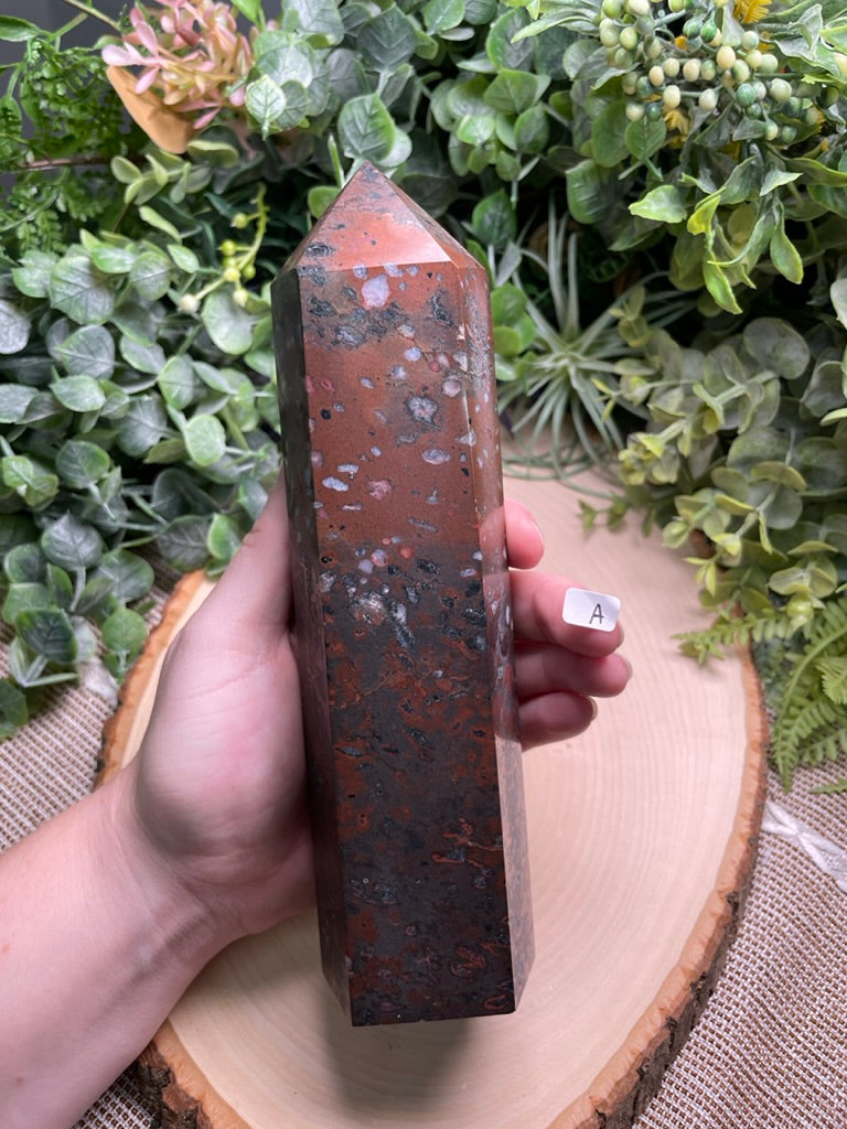 XL Leopard-skin Jasper Tower