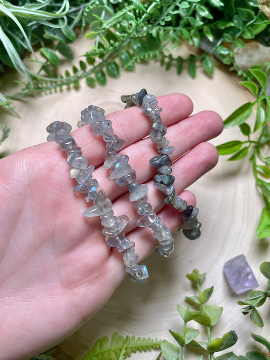 Labradorite Chip Bracelet
