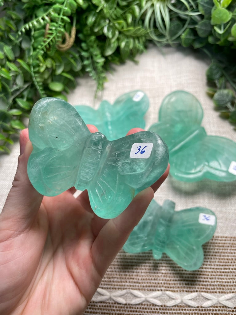 Green Fluorite Butterfly