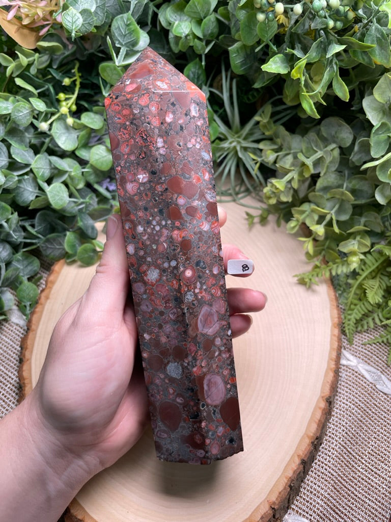 XL Leopard-skin Jasper Tower