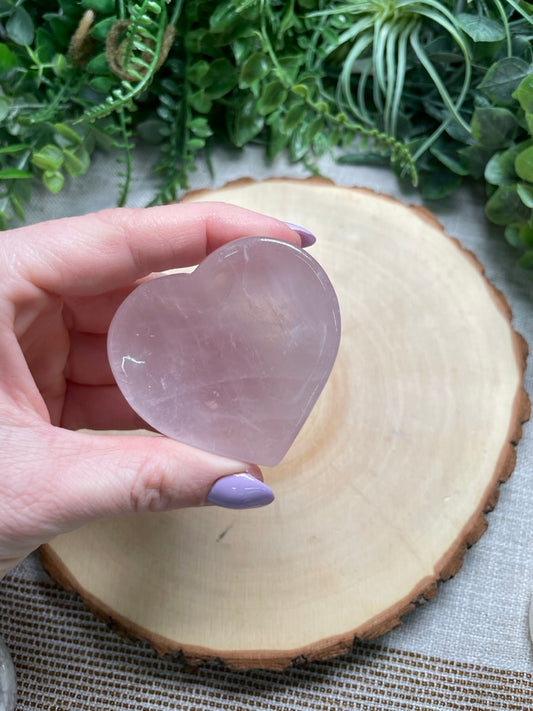 Rose Quartz Heart Mini Dish