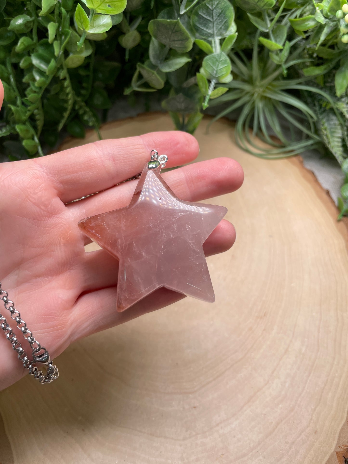 Fire Quartz Chunky Star Necklace