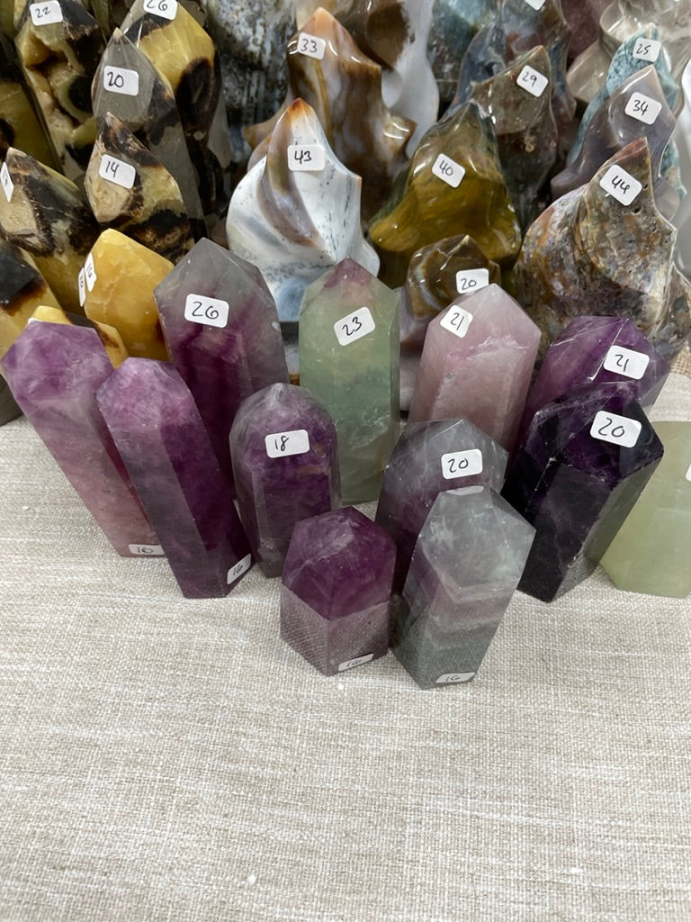 Fluorite Tower (may have minor scratches and chips)