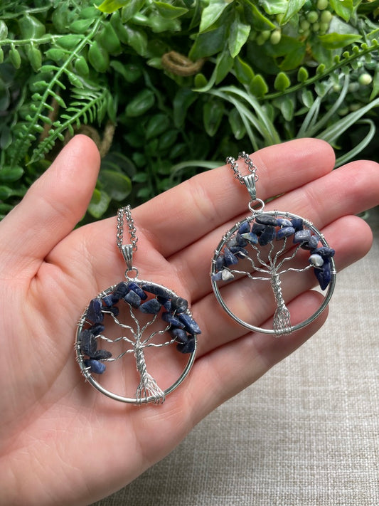 Sodalite Tree of Life Necklace