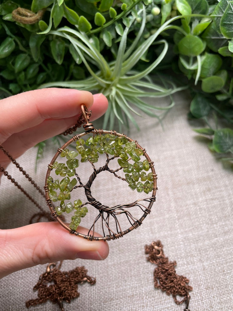 Crystal Tree of Life Necklace