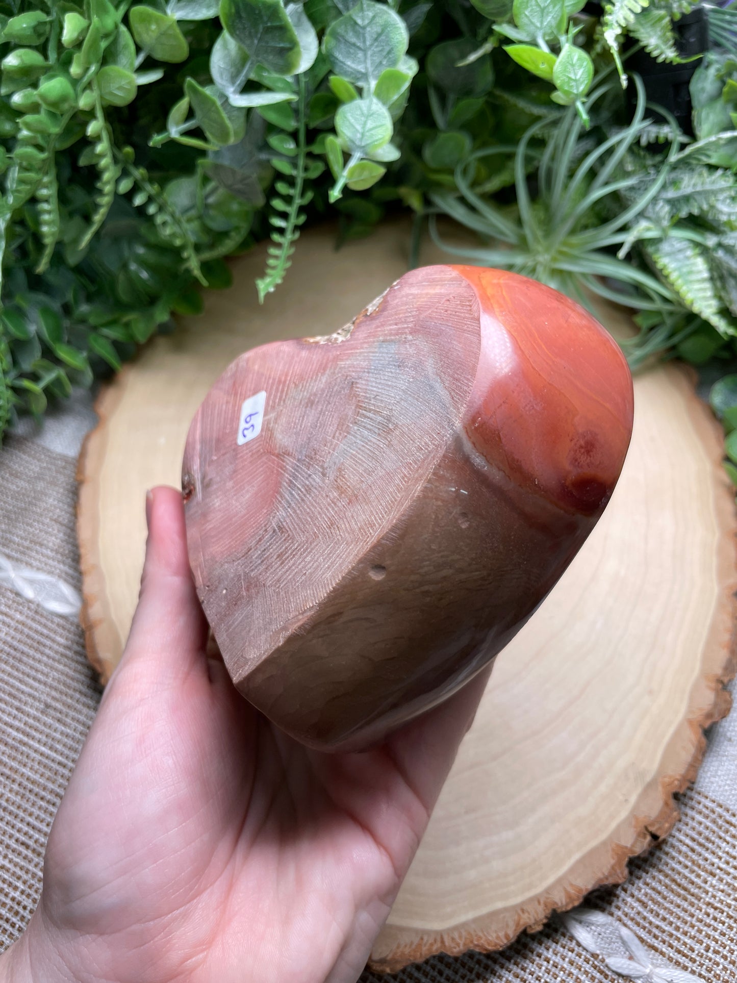 Polychrome Jasper Heart Bowl