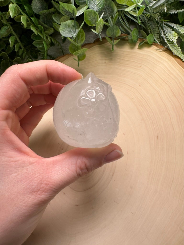 Clear Quartz Cat