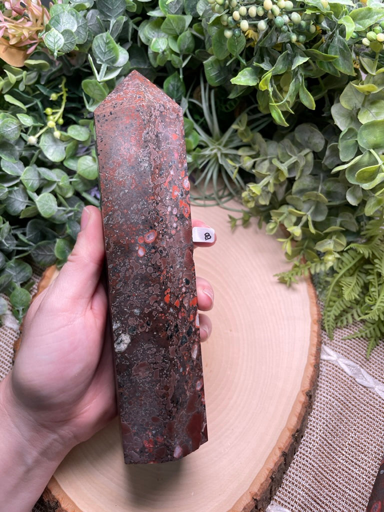 XL Leopard-skin Jasper Tower