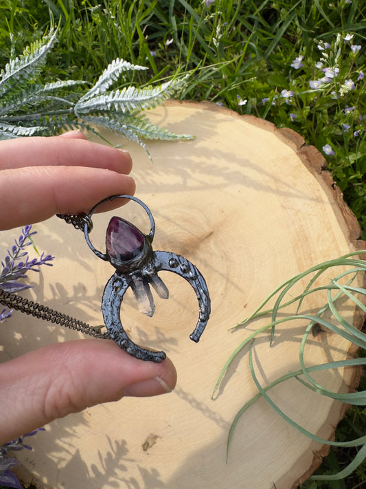 Amethyst and Blue Quartz Necklace