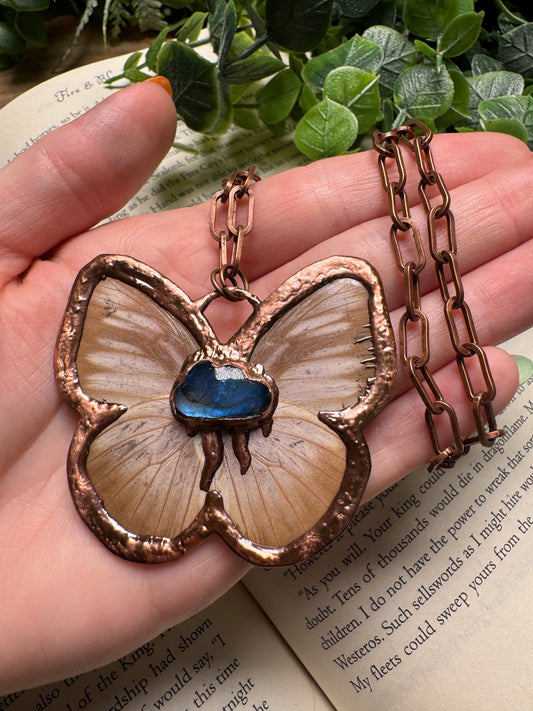 Butterfly and Labradorite Necklace