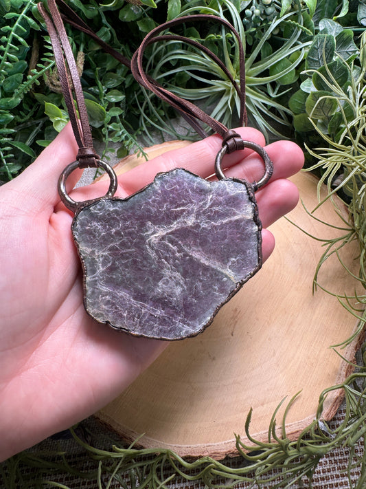 Chunky Lepidolite Necklace