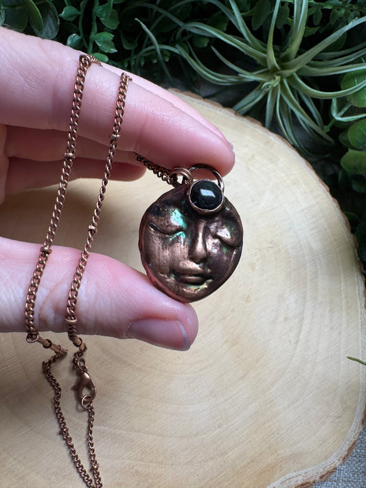 Shannon- Obsidian Goddess Necklace