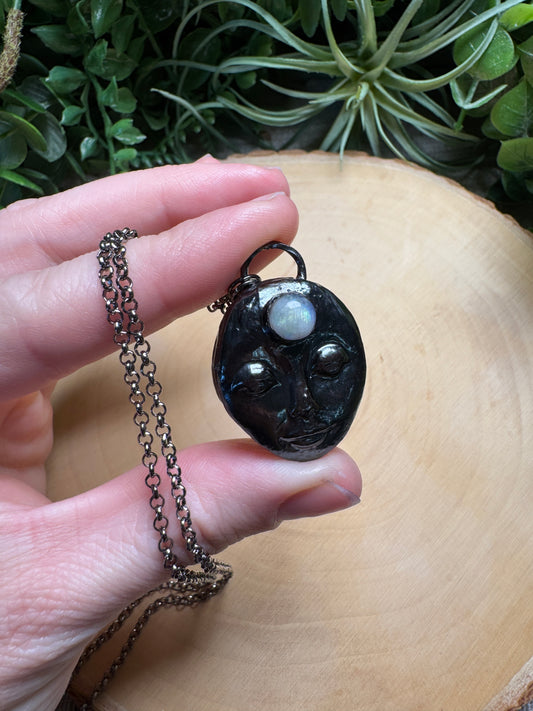 Fig- Moonstone Goddess Necklace