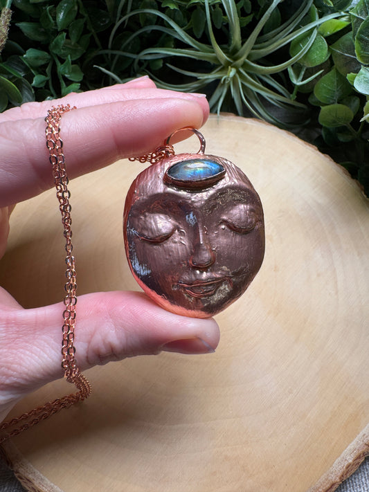 Harper- Moonstone Goddess Necklace