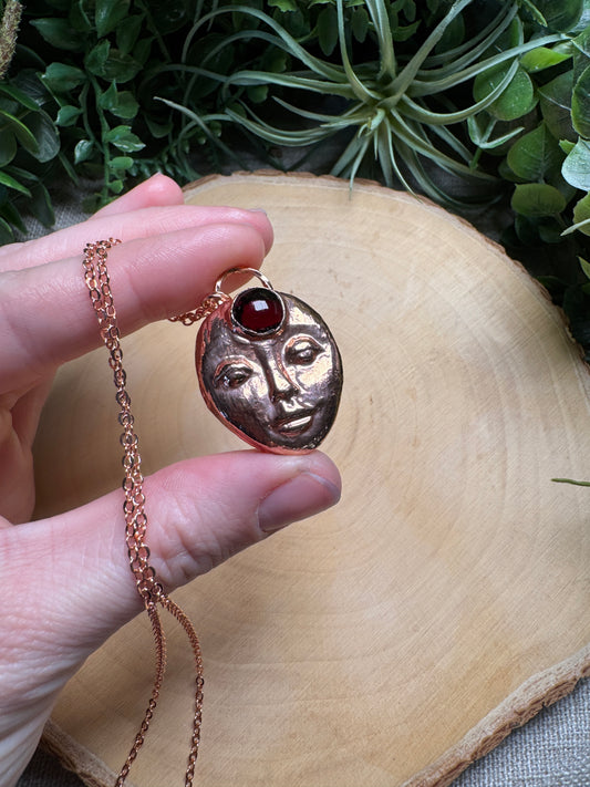 Scarlet- Garnet Goddess Necklace