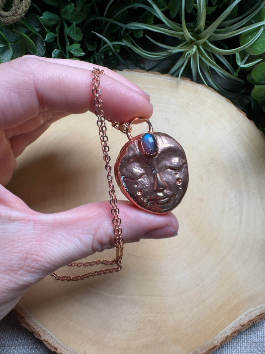 Zoe- Labradorite Goddess Necklace