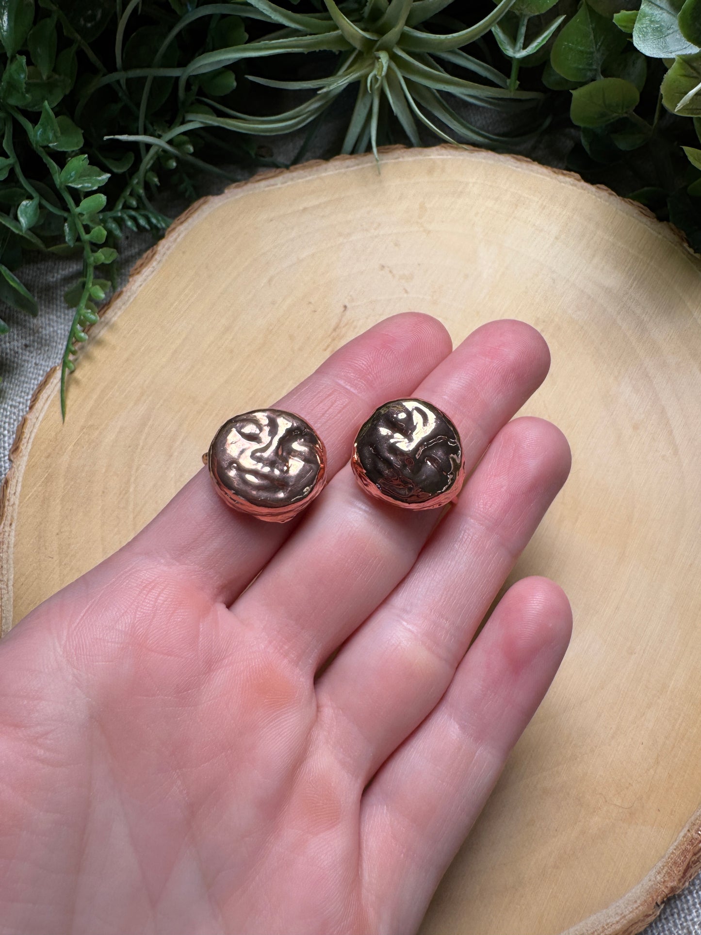 Stella- Copper Goddess Ring (size 9 and 7.5)