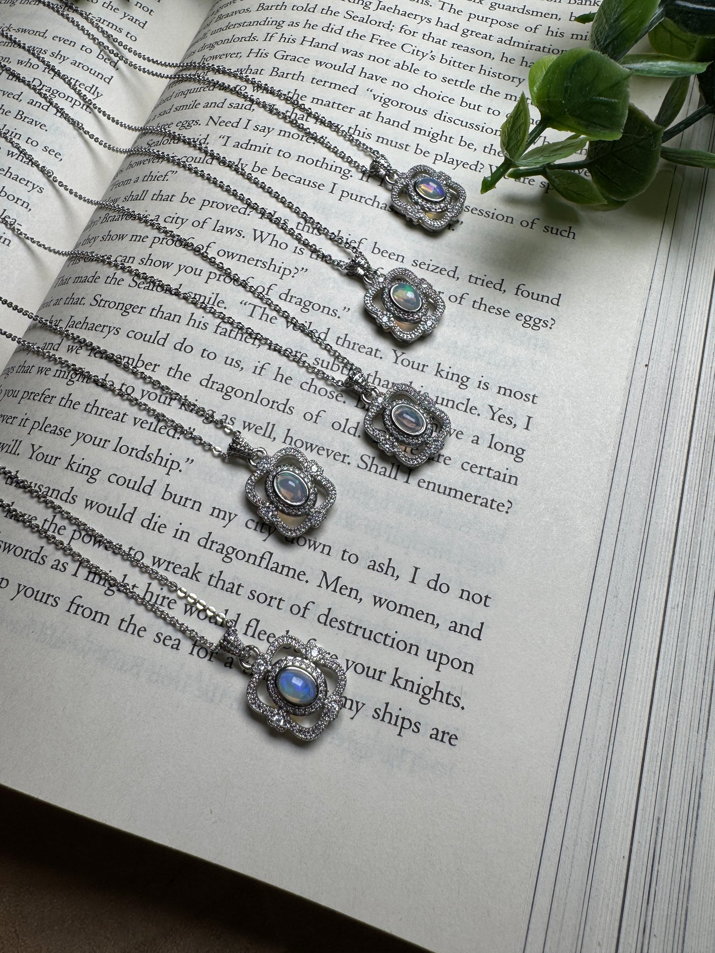 Opal Necklace Adjustable