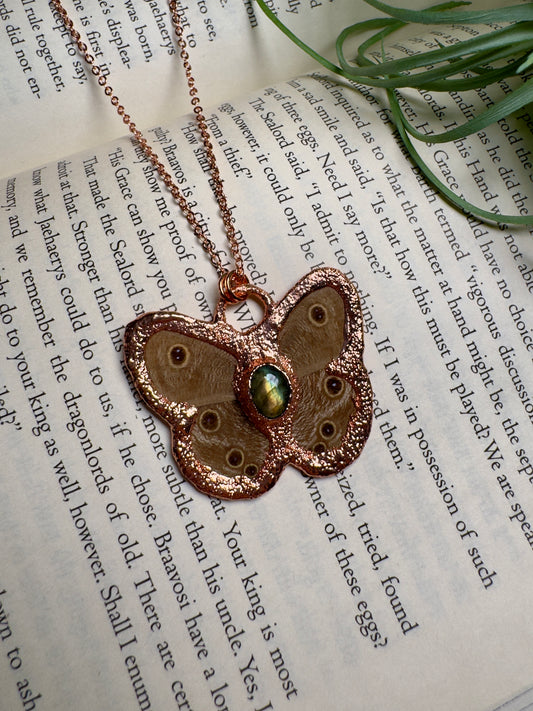 Labradorite Butterfly Necklace