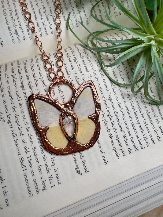 Amethyst Butterfly Necklace
