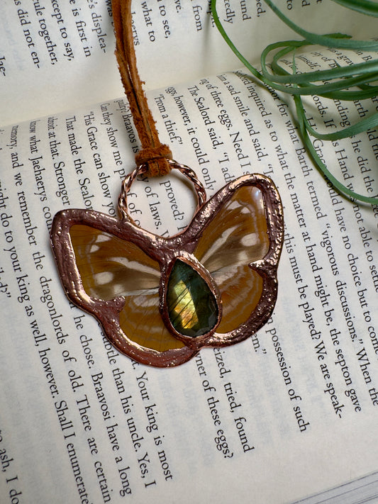 Labradorite Butterfly Necklace