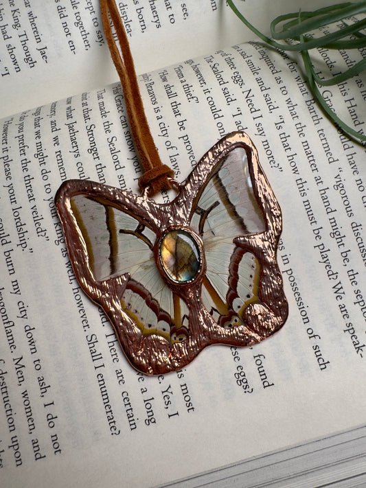 Labradorite Butterfly Necklace