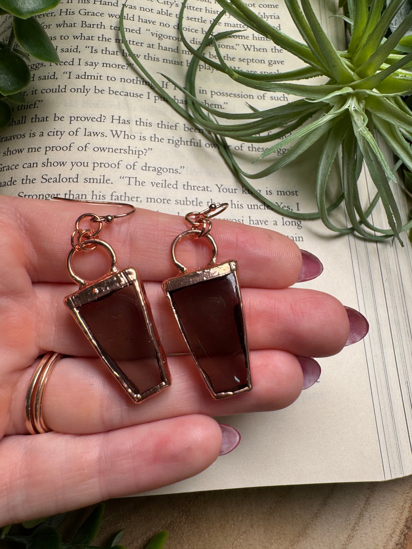 Smoky Quartz Dangle Earrings