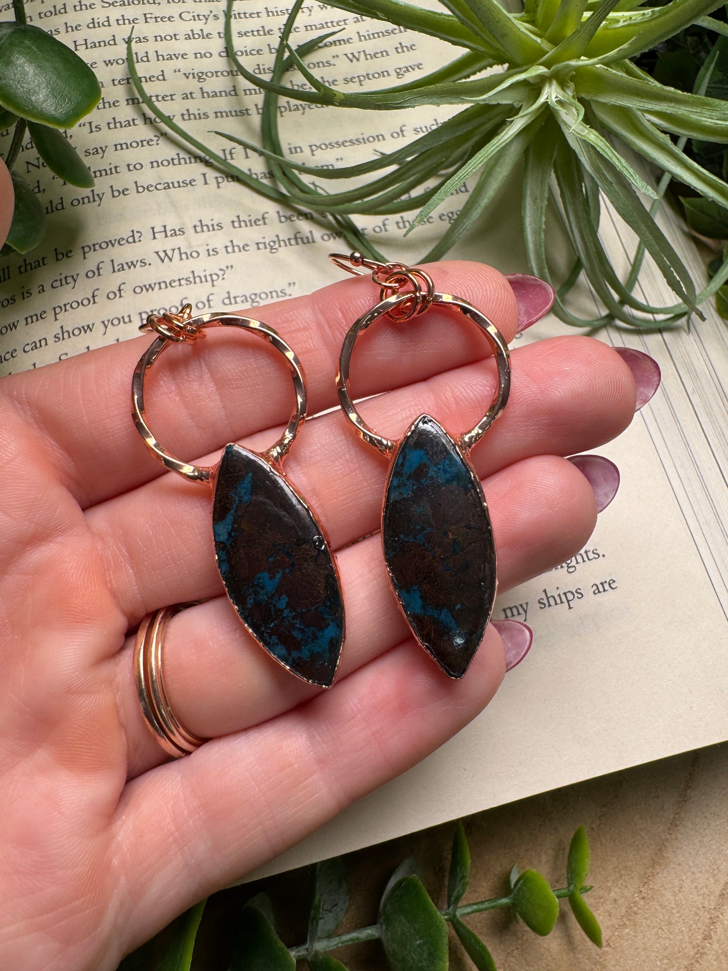 Pyrite Mix Dangle Earrings