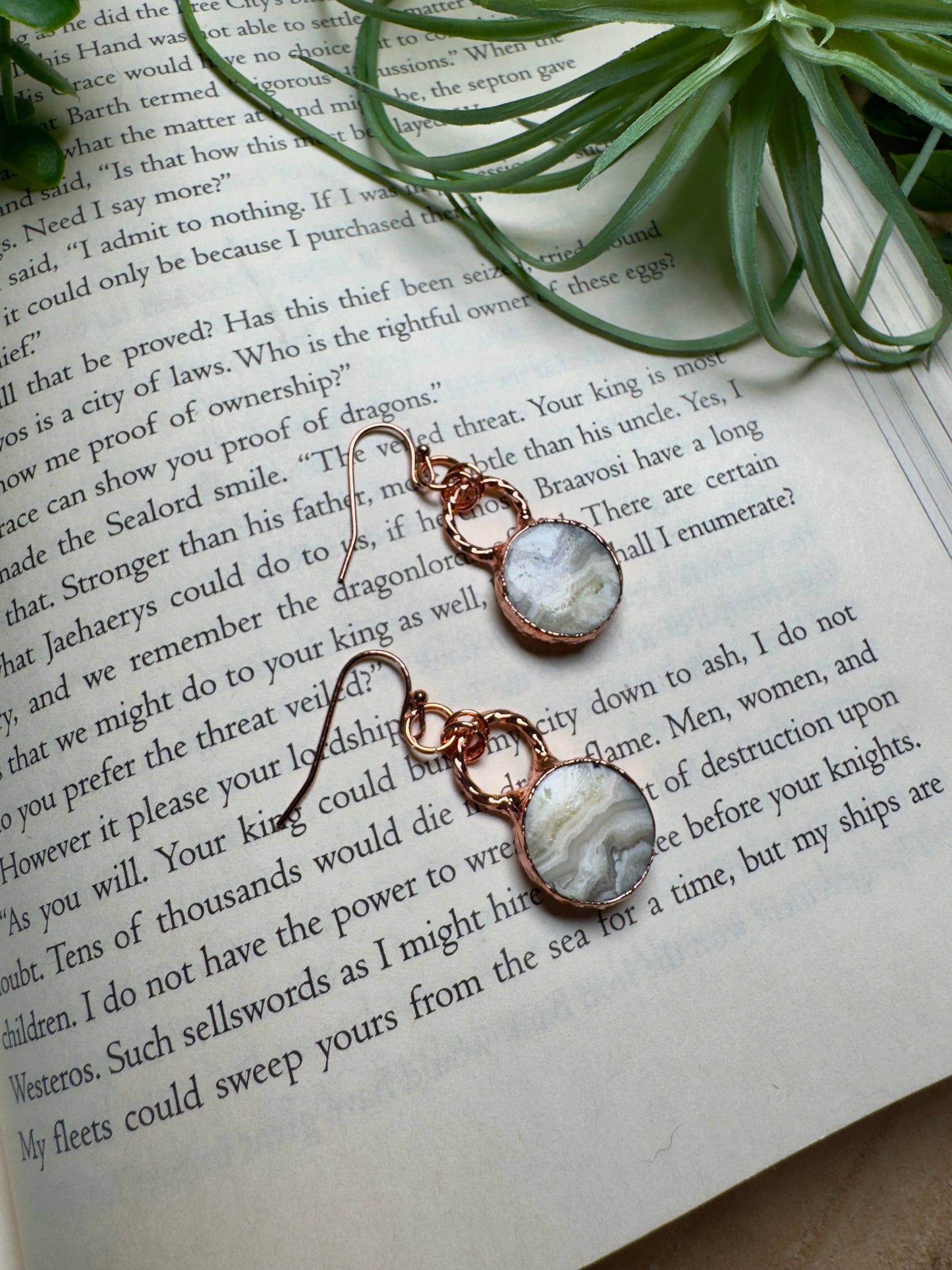 Yellow Calcite Dangle Earrings