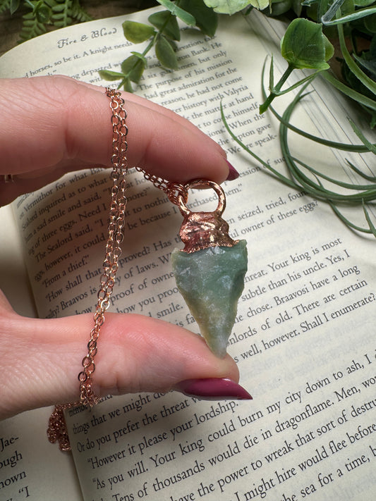 Agate Arrowhead Necklace