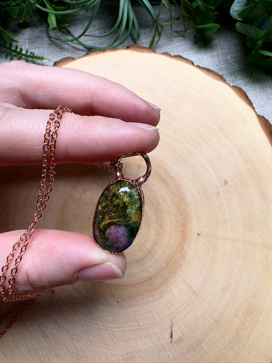Ruby Fuschite Necklace