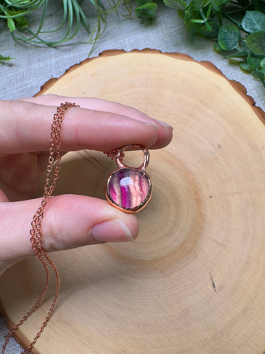 Rainbow Fluorite Necklace