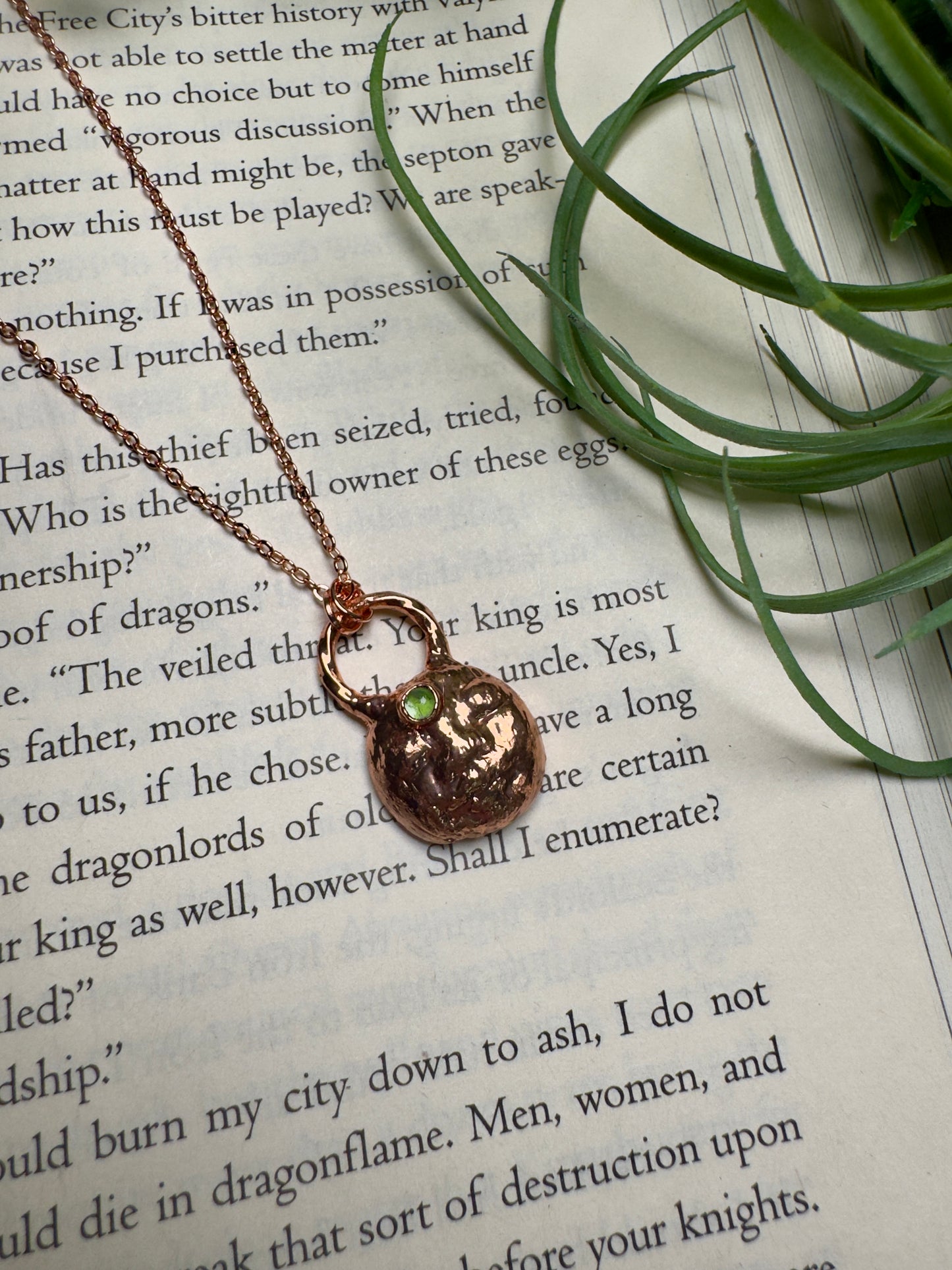 Peridot Goddess Necklace