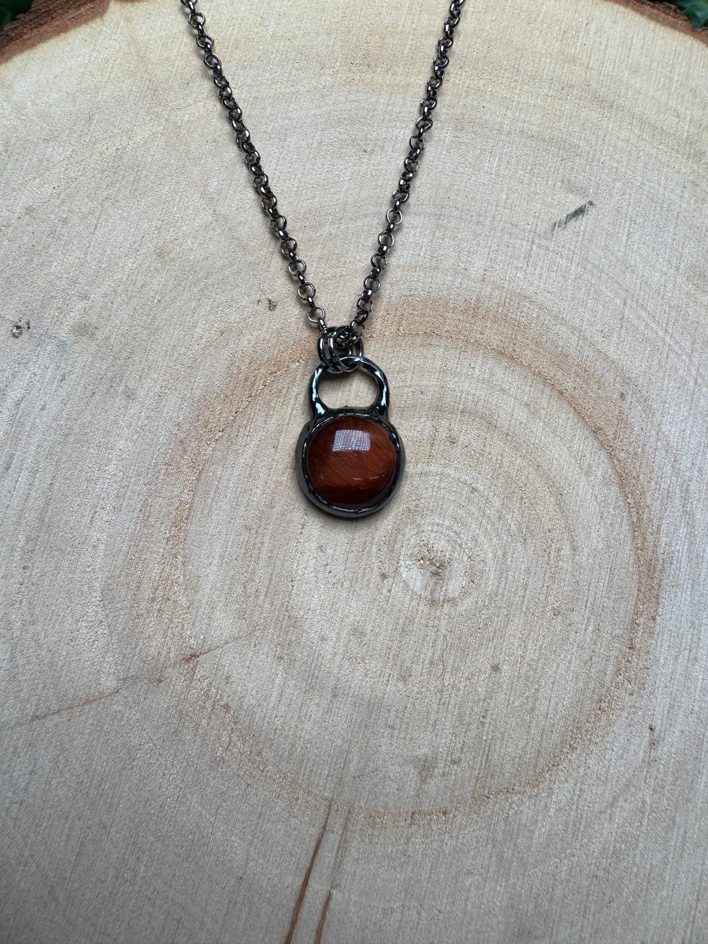 Red Tigers Eye Necklace