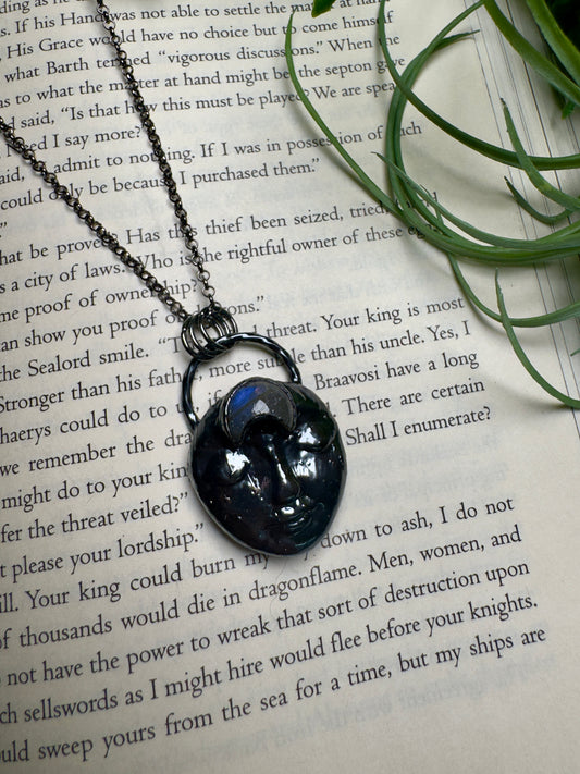 Labradorite Moon Goddess Necklace