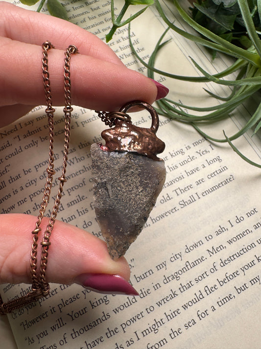 Agate Arrowhead Necklace