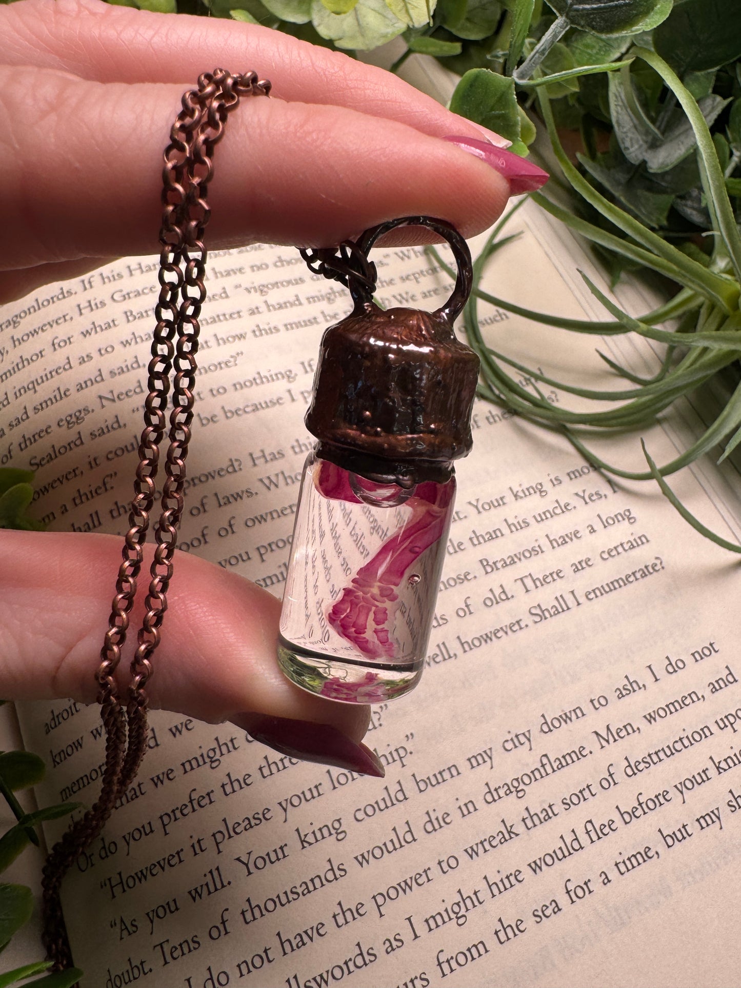 Diaphonized Rat Paw Wet Specimen Necklace