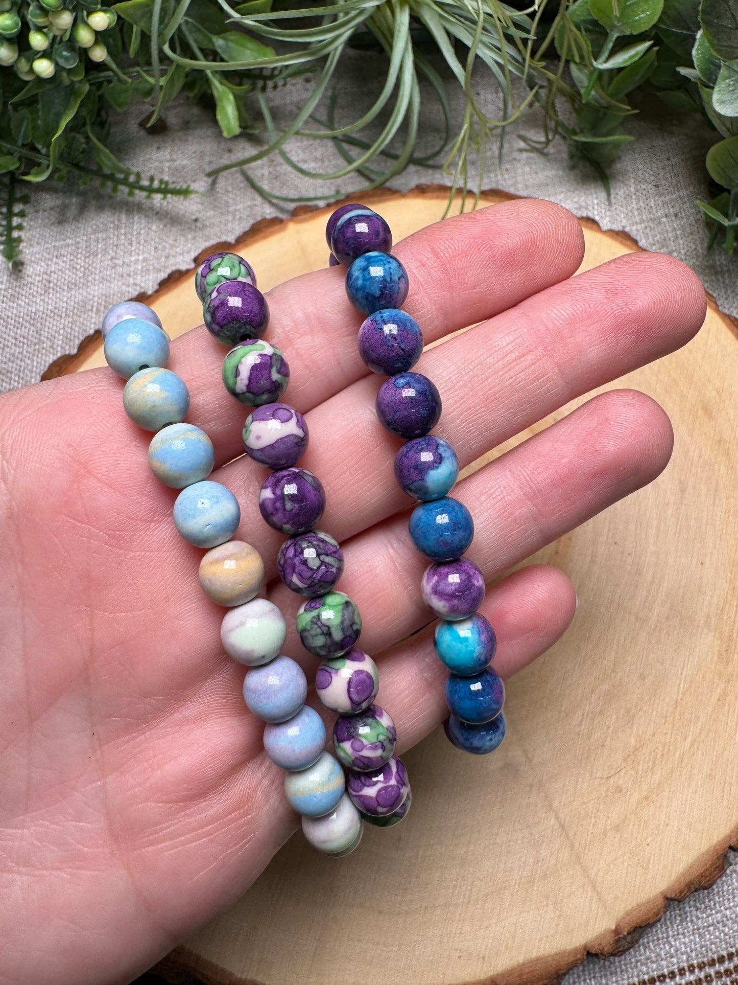 Mystery 8mm Beaded Bracelet
