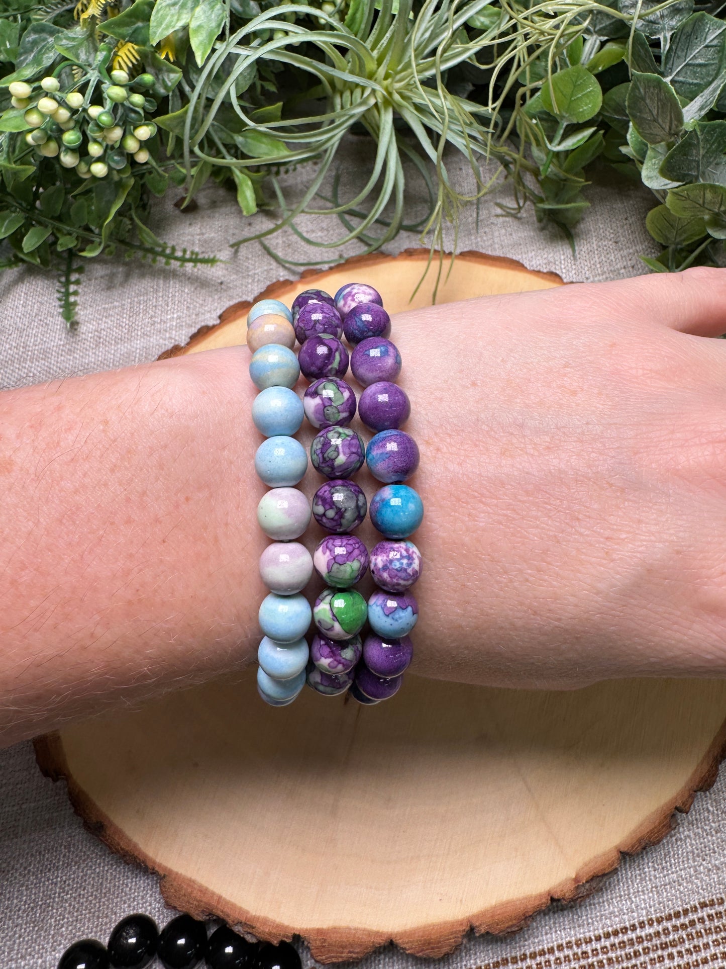 Mystery 8mm Beaded Bracelet