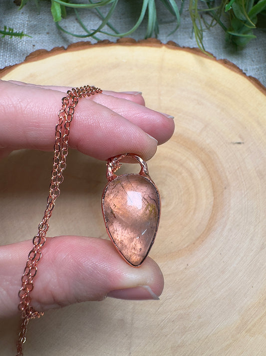 Gold Rutile Quartz Necklace