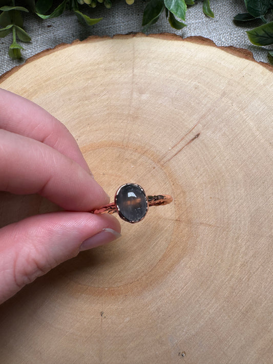 Rose Quartz Ring Size 12