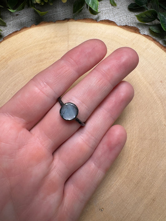 Mother of Pearl Shell Ring Size 7