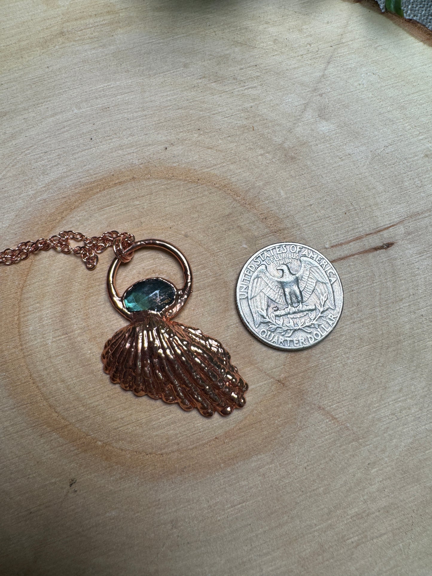 Shell and Labradorite Necklace