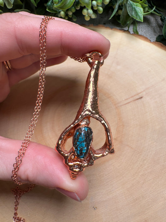 Shell and Turquoise Necklace