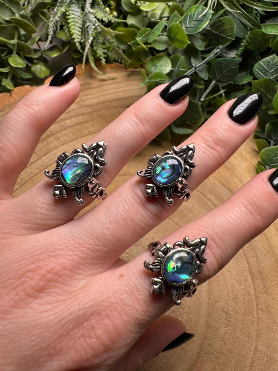 Abalone Arrowhead Ring Adjustable | Copper Ashes